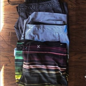 Lot of 3 Oneill & Hurley Swim Trunks Size 36